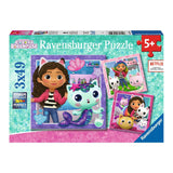 RAVENSBURGER - Gabby's Dollhouse Laying Laying Puzzle 3x49st.