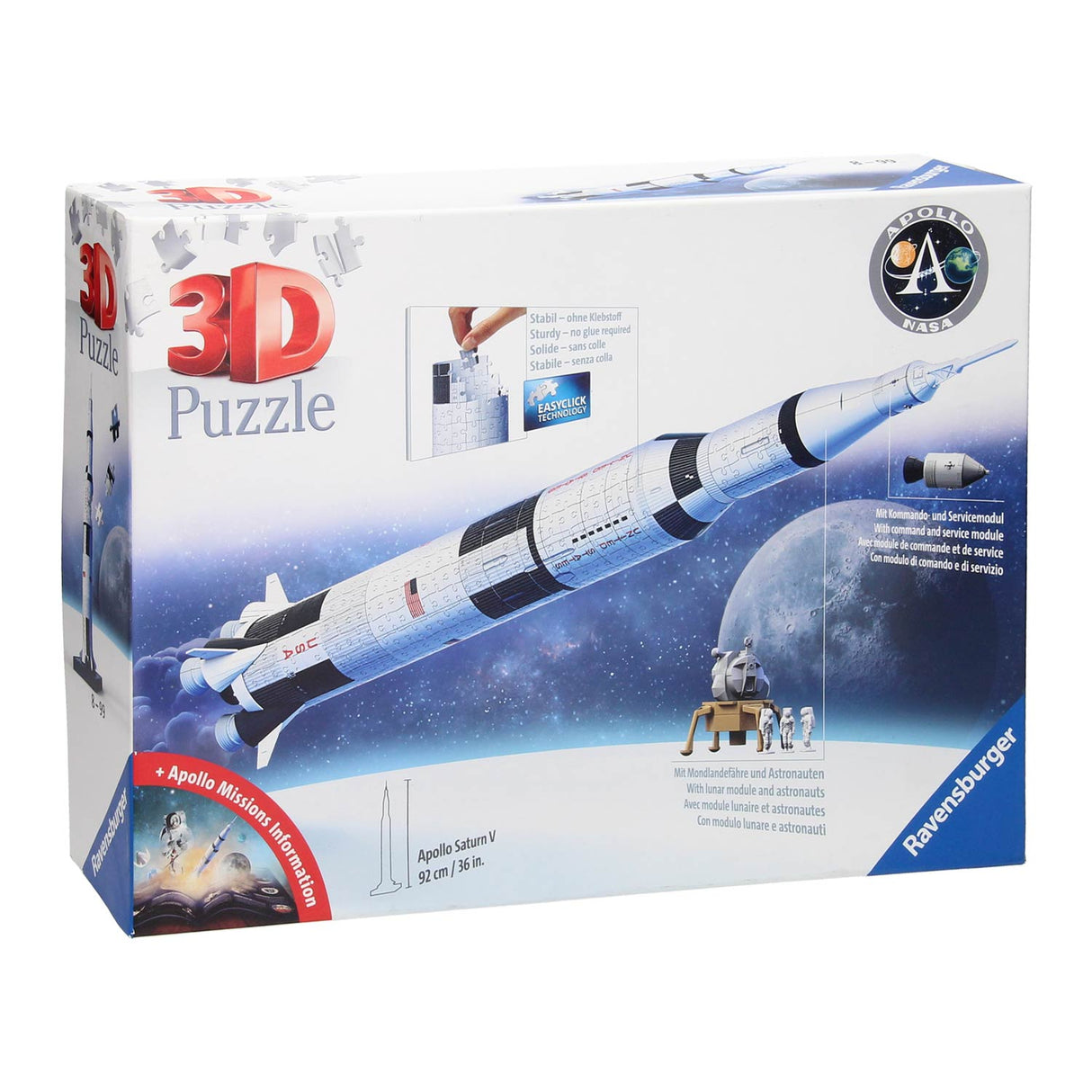 Ravensburger - 3d Puzzle Apollo Saturn v 440st.