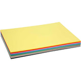 Colortime-Farbkarton, A2, Blatt 420 x 594 mm, 180 g, verschiedene Farben, 20 verschiedene Blätter, 1 Karton
