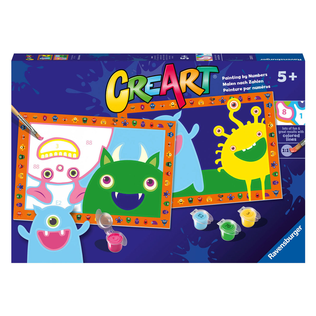 Ravensburger Creart Painting at number Funny Monsters