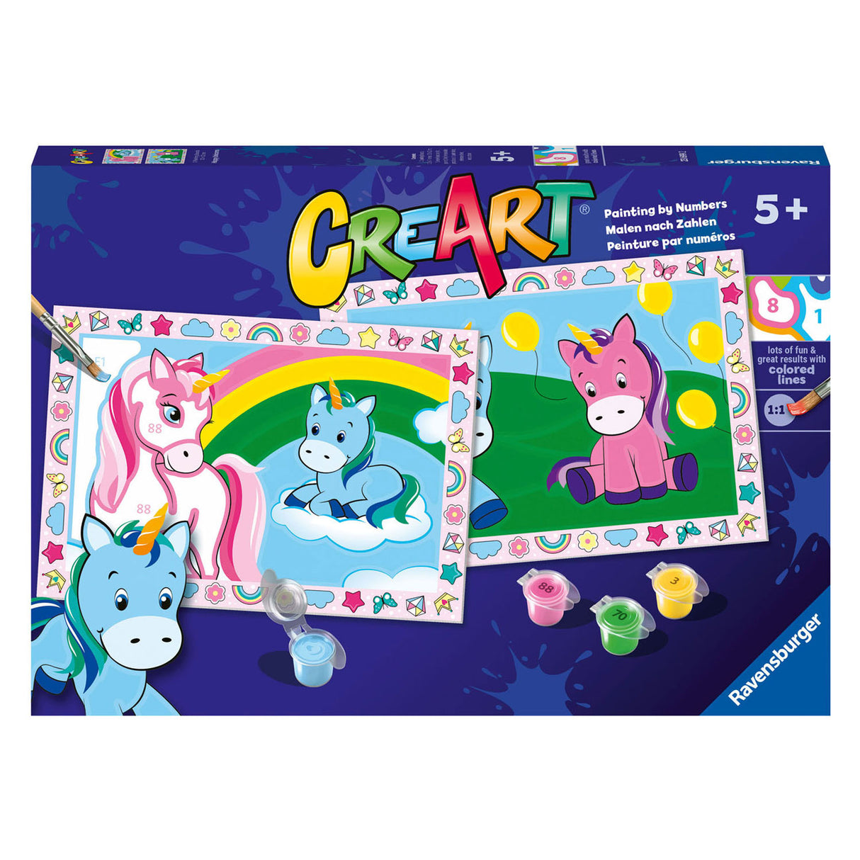 Ravensburger Crart Molerei am Song Bliije Unicorns