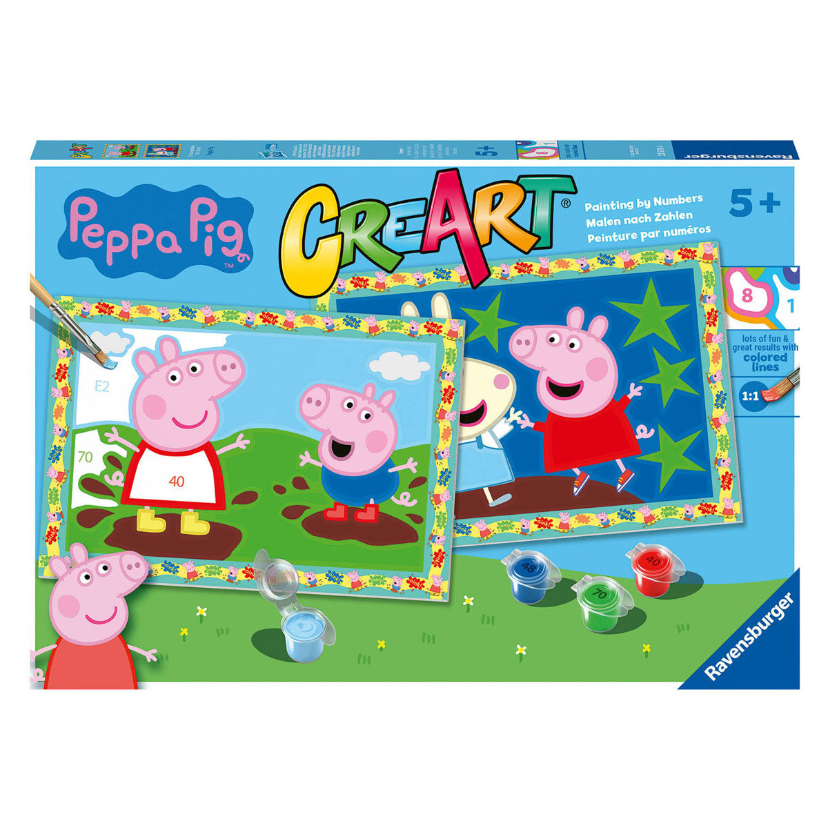 Ravensburger Kreart Gemälde durch Number Peppa Pig