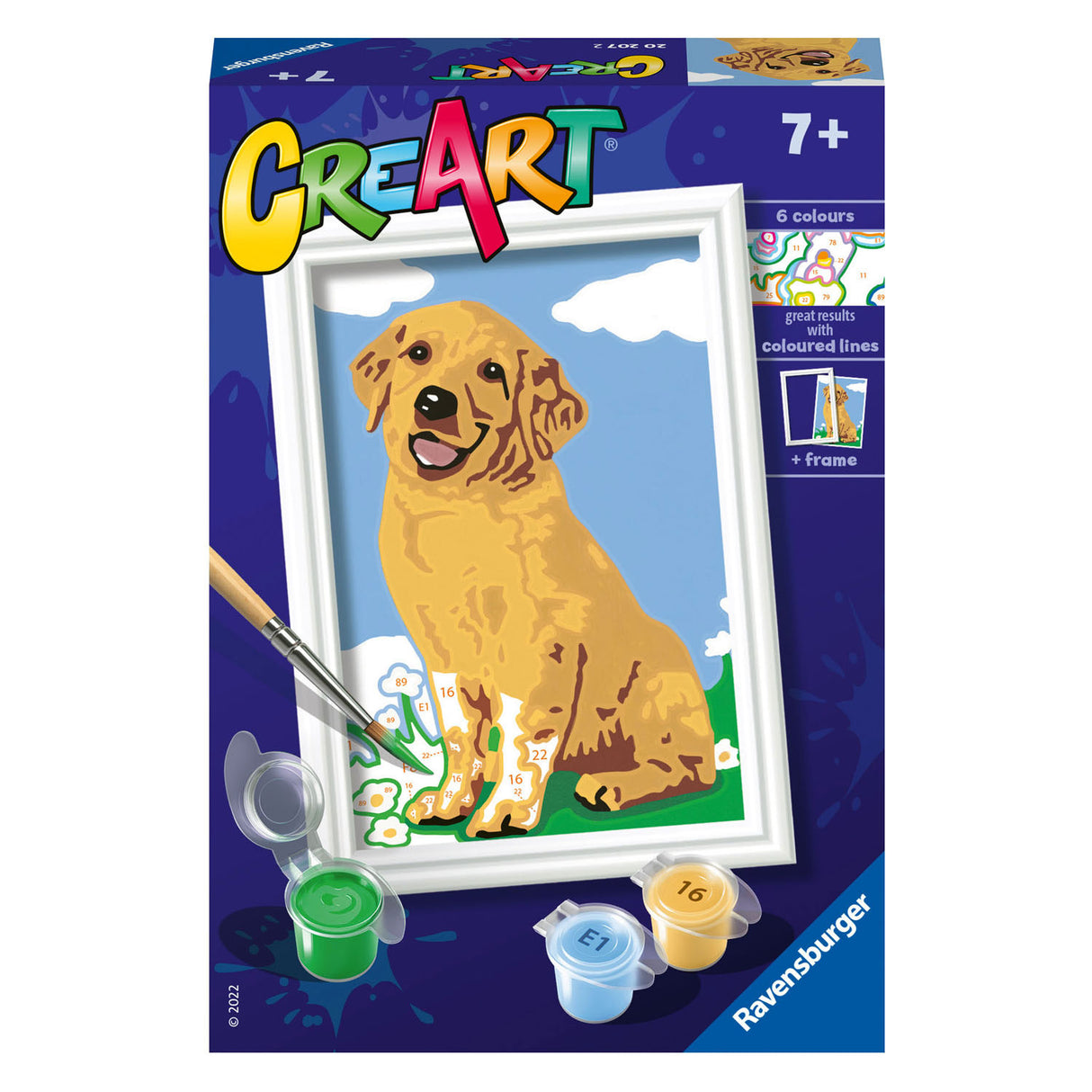 Ravensburger Creart malba na písničce retrívr