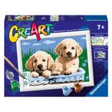 Ravensburger Creart Painting su numeri cuccioli carini