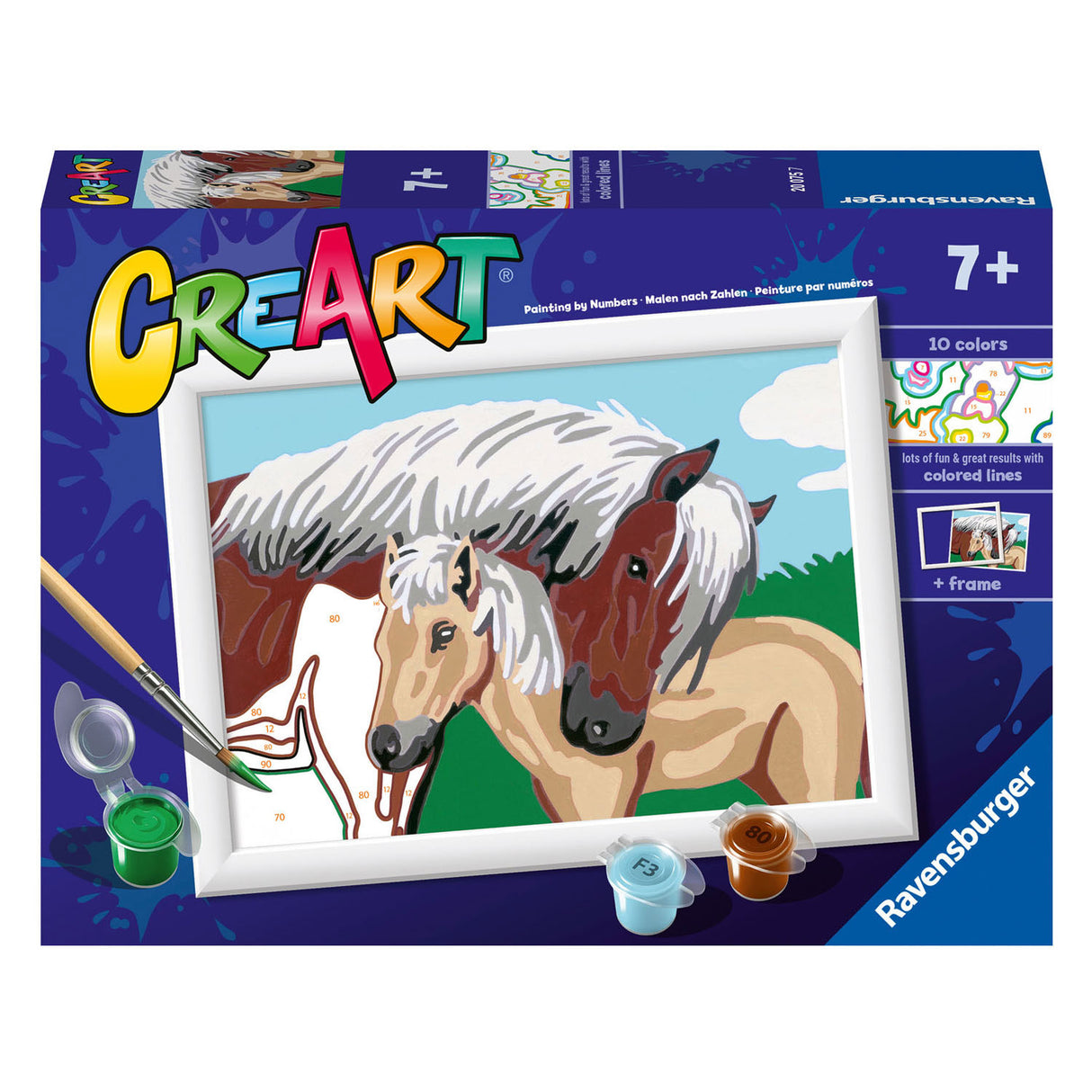 Ravensburger Creart malba na písničce matky a hříbě