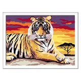 Ravensburger Creart slika na številki Majest Tiger