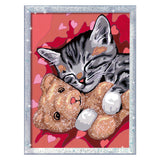 Ravensburger Creart Painting bei Nummer - Friedliches Kätzchen