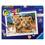 Ravensburger Creart Pintura por número Kleine Leeuwenwelpjes