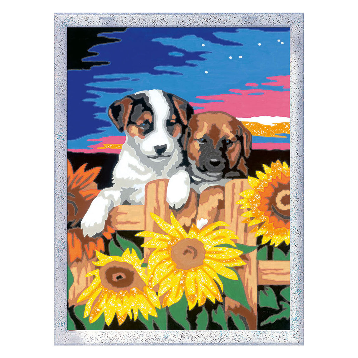 Ravensburger Creart Painting at Number Sunset Dogs