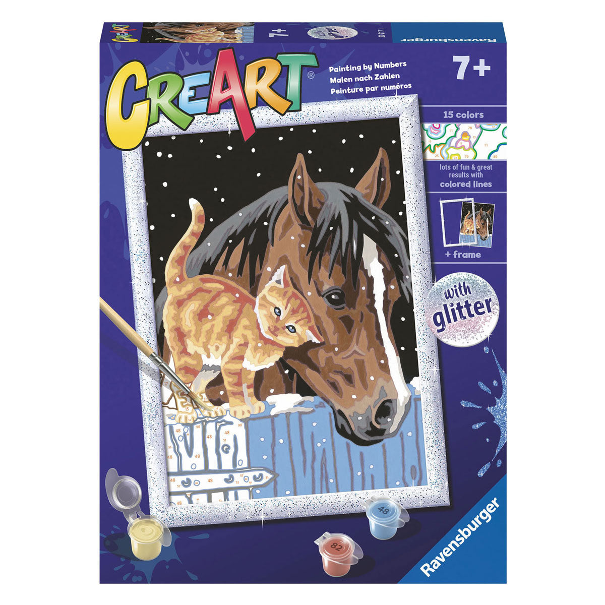 Ravensburger Creart Painting über Songfreunde im Stall