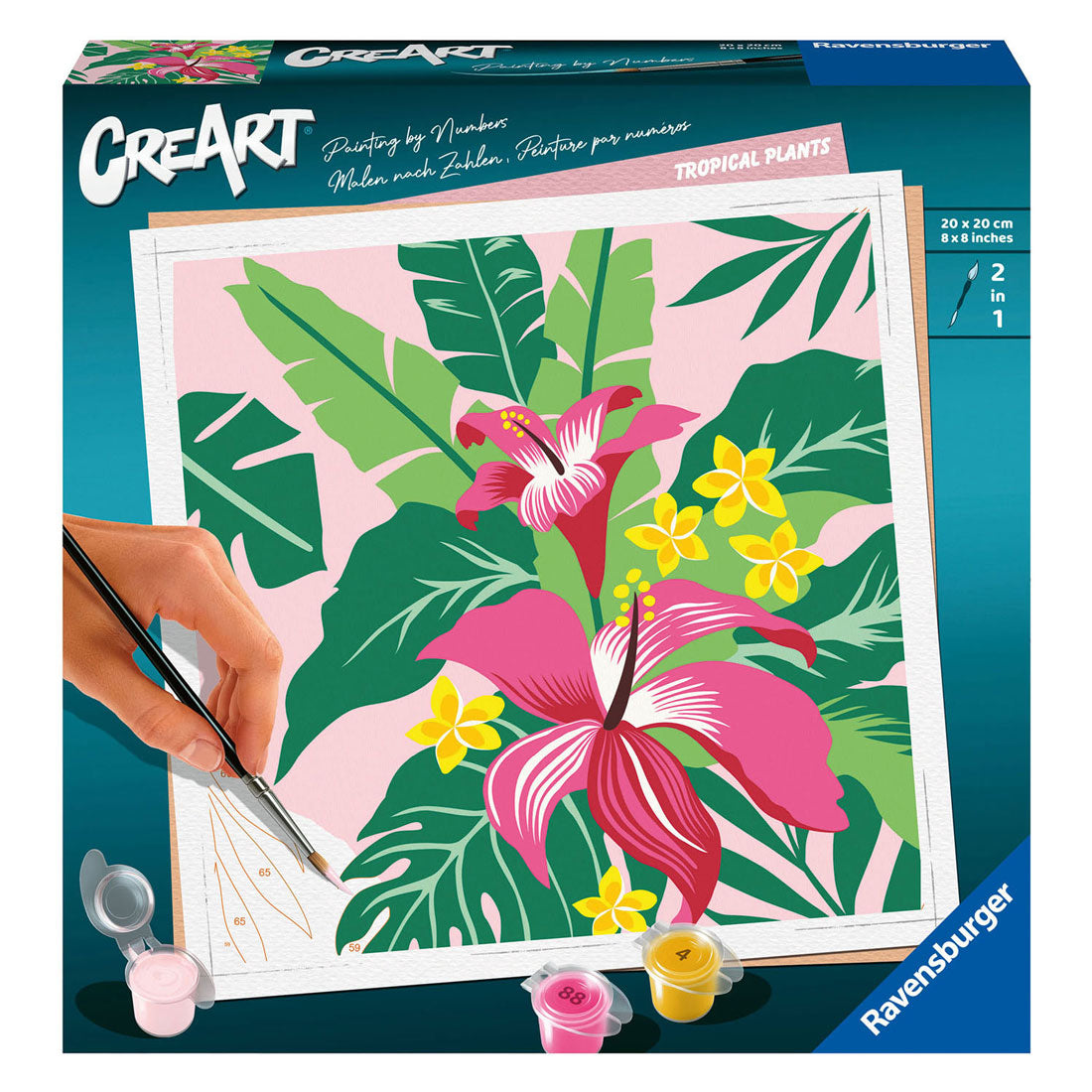 Ravensburger creart schilderen op nummer tropische planten