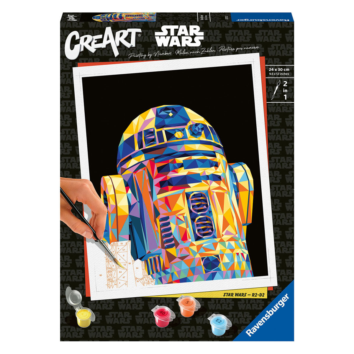 Ravensburger Crart Målning vid Number Star Wars R2 D2