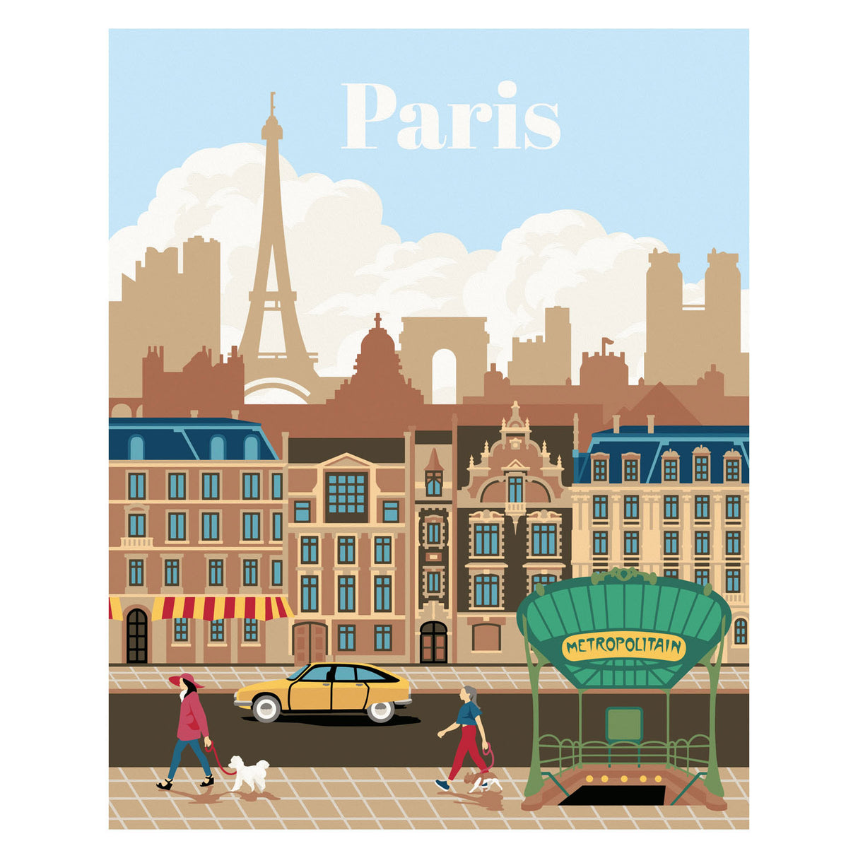 Ravensburger Creart malba podle čísla Colorful Paris