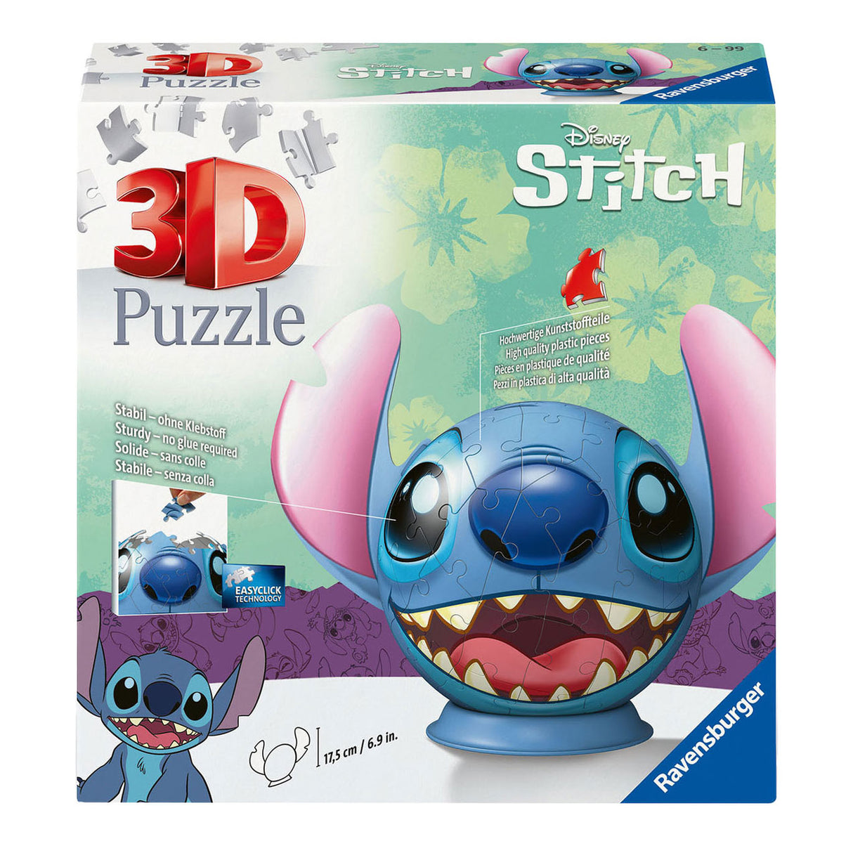 Disney 3D Puzzle z uszami, 72st.