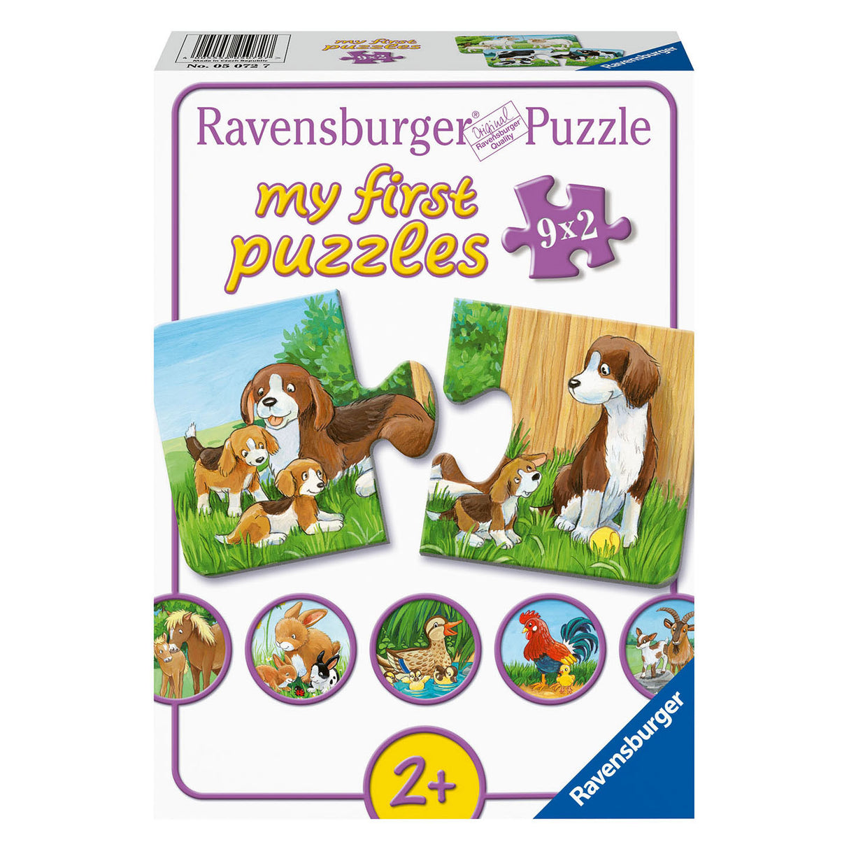 Ravensburger Animal Families på gården, 9x2.