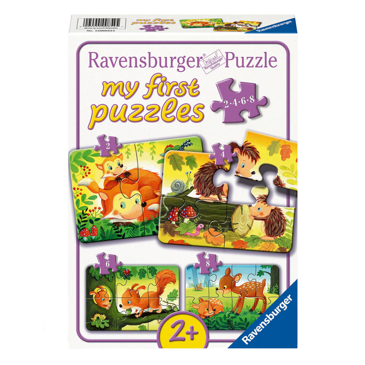 Ravensburger legpuzzel kleine dierenfamilies, 4in1