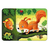 Ravensburger legpuzzel kleine dierenfamilies, 4in1