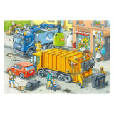 Ravensburger Jigsaw Puzzle Garbage Truck and Holar Trucka, 2x24st.