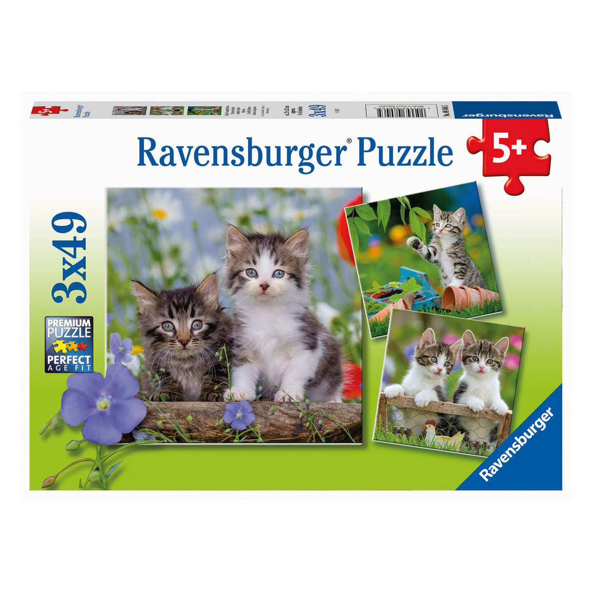 Ravensburger legpuzzel jonge katjes, 3x49st.