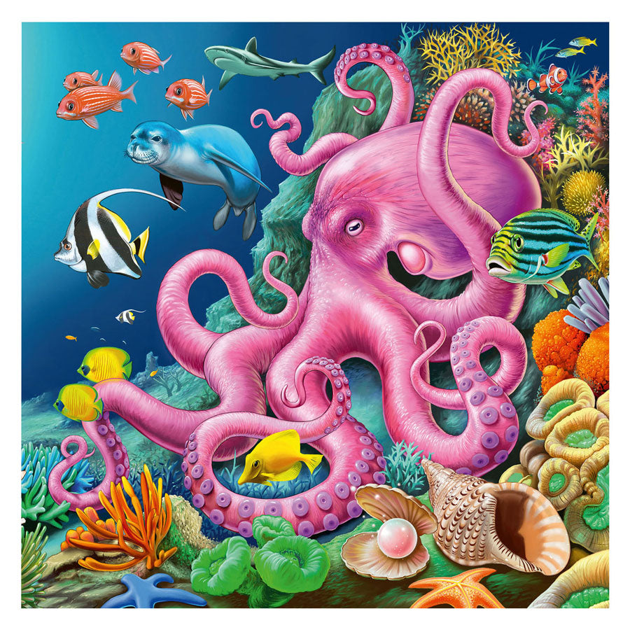 Ravensburger jigsaw puzzle enchanting underwater world, 3x49st.