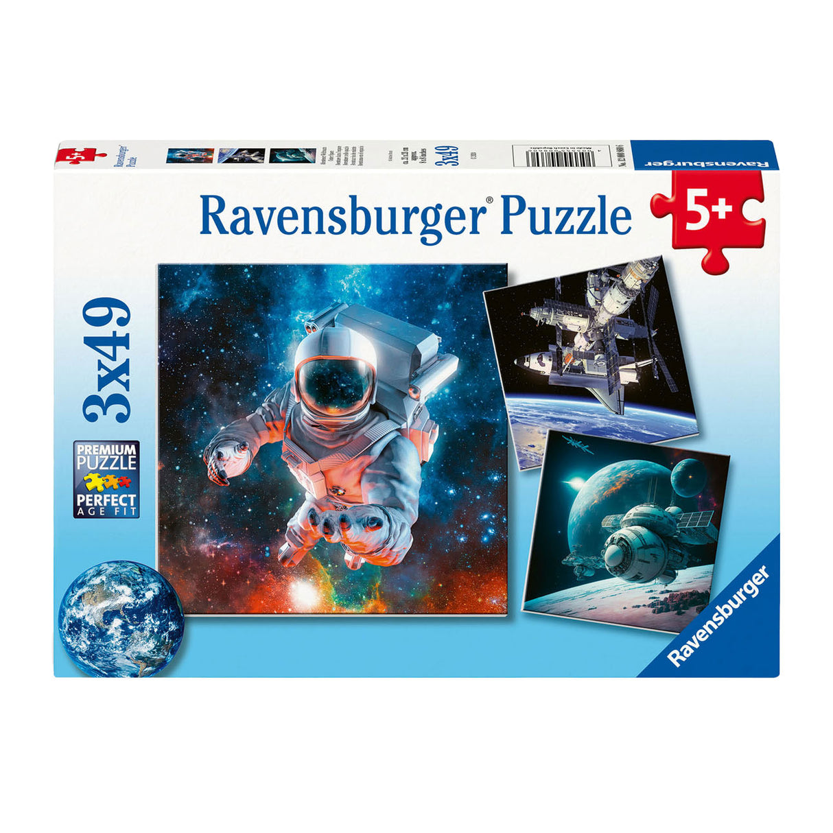 Ravensburger legpuzzel ruimte, 3x49st.