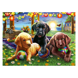 RAVENSBURGER JIGSAW Puzzle XXL Dogs Picnic, 100 °.