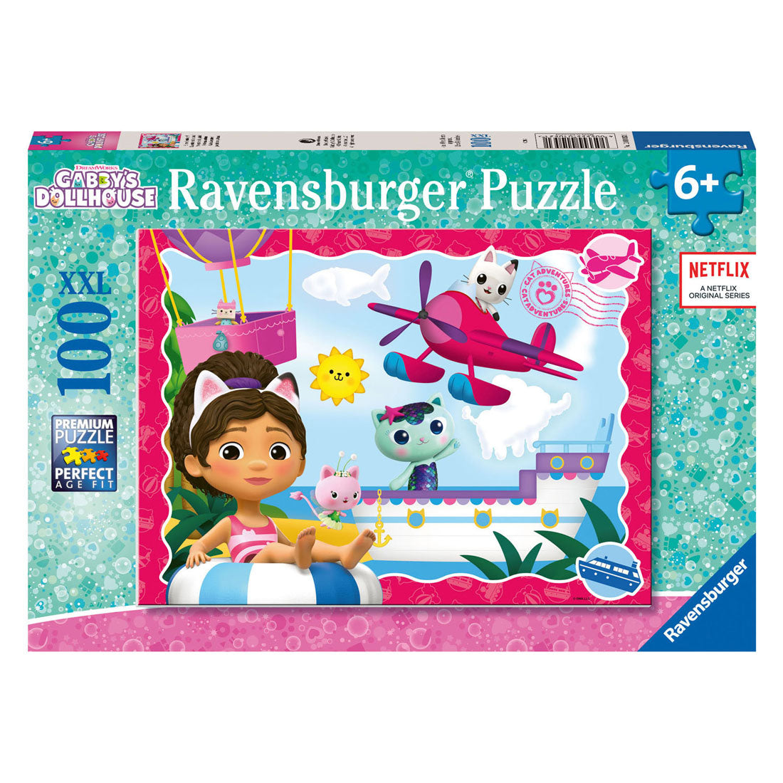 Ravensburger legpuzzel xxl gabby's poppenhuis, 100st.