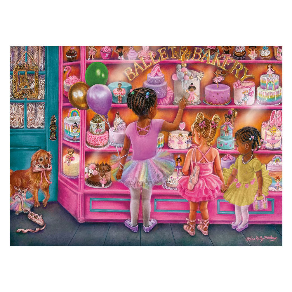 Ravensburger jigsaw puzzle XXL ballet and bakery, 100th.