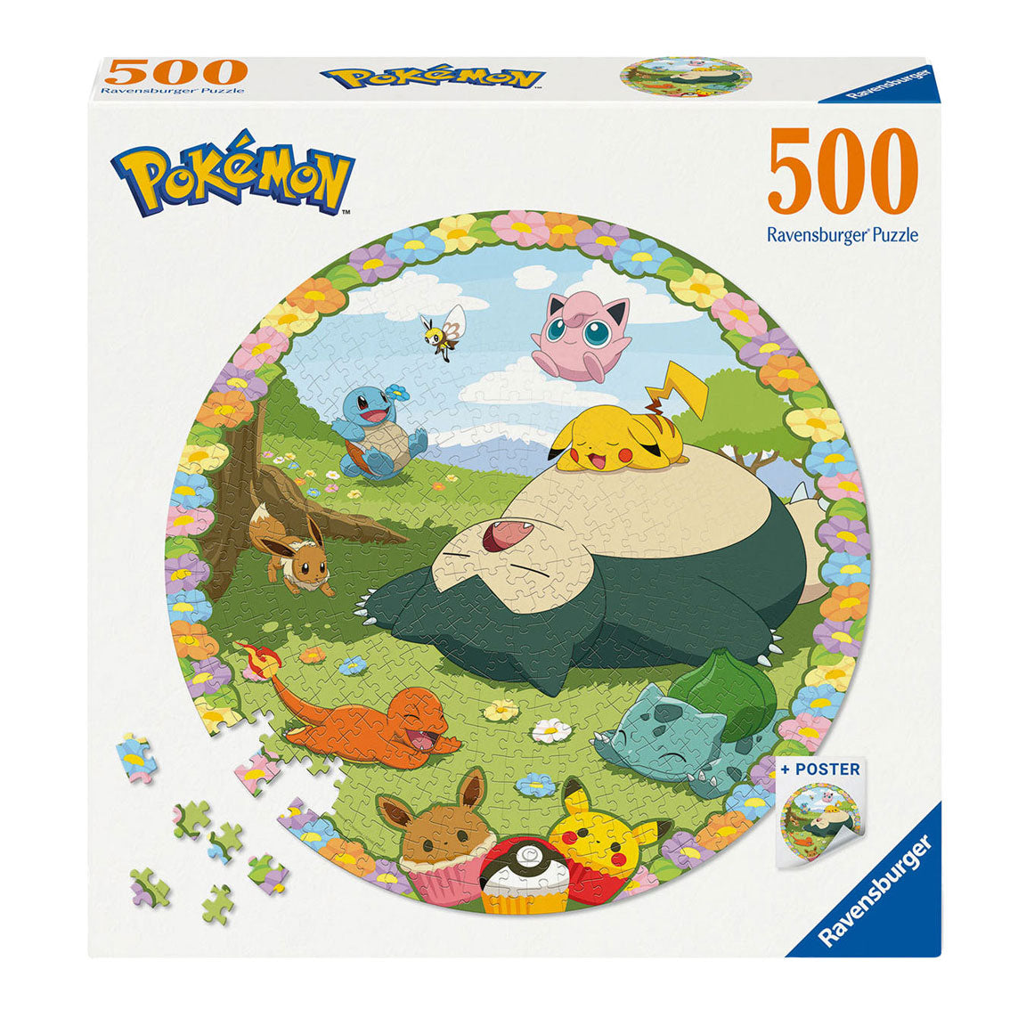 Ravensburger jigsauw Puzzle ronderëm Pokémon, 500st.