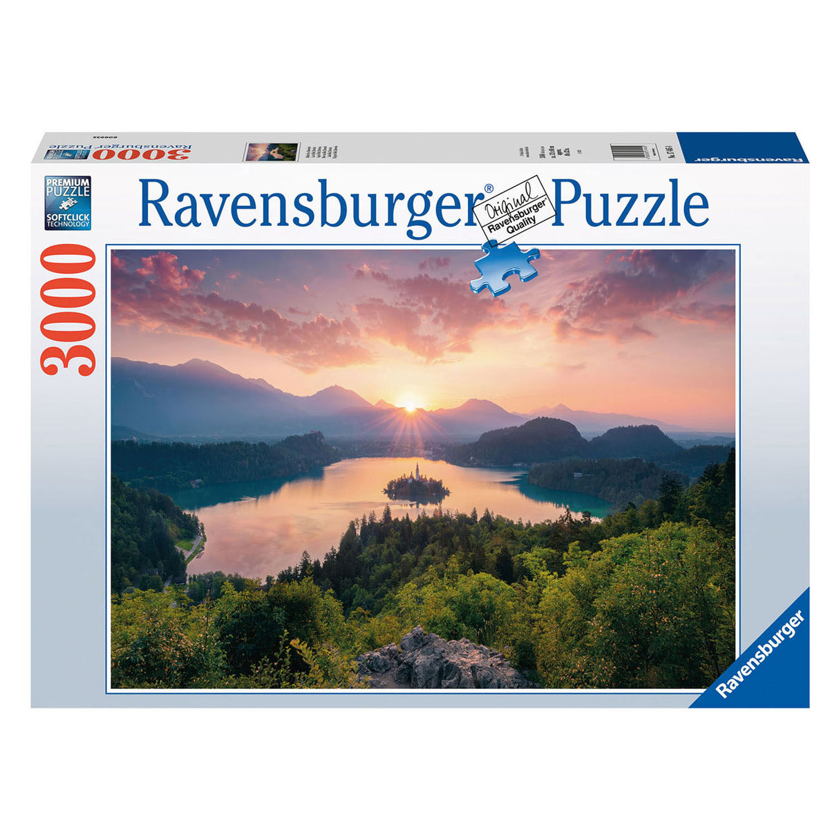 Ravensburger Jigsaw Puzzle Meer van Bed Słowenia, 3000st.