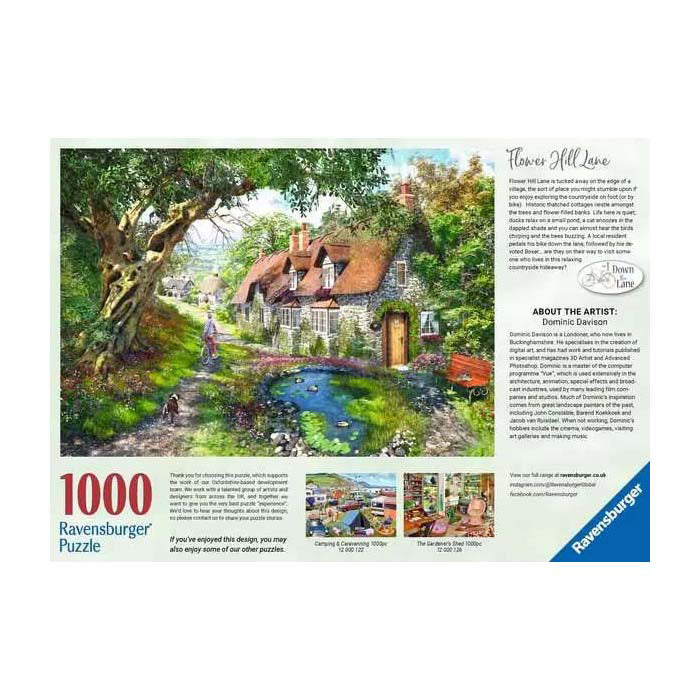 Ravensburger Puzzle Blumenhügelgasse, 1000 Teile.