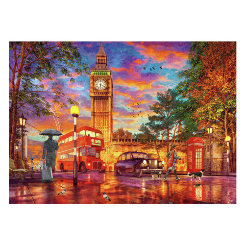 Ravensburger Jigsaw Puzzle Sunset en Parliament Square, Londres, 1000.