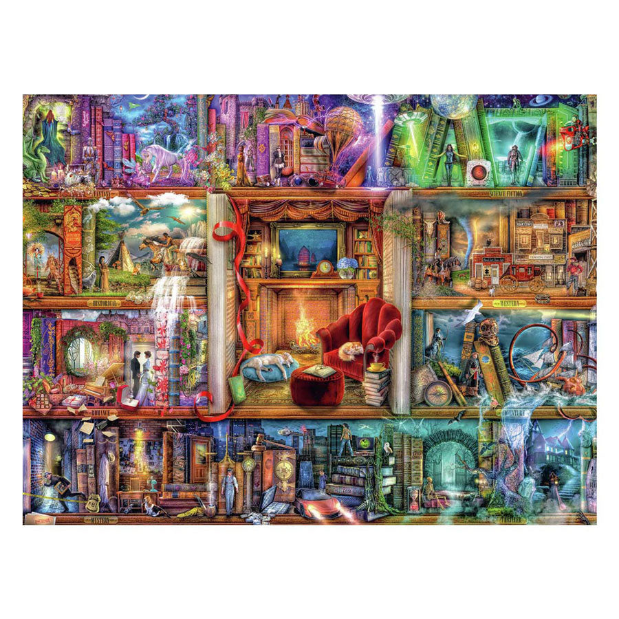 Ravensburger Jigsaw puslespill det store biblioteket, 1500.