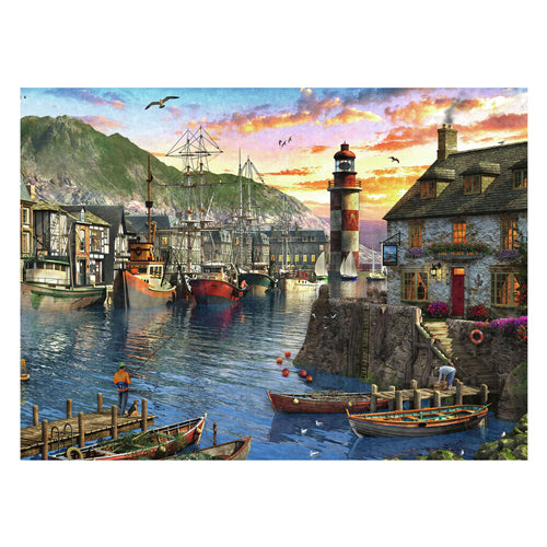 Ravensburger legpuzzel s'ochtends bij de haven, 500st.