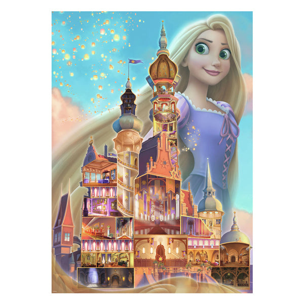 Ravensburger Puzzle Disney Schlösser Rapunzel – 1000 Teile Puzzle.