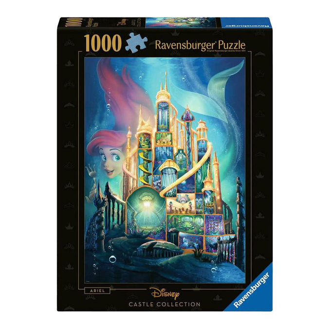 Ravensburger legpuzzel disney castles ariel, 1000st.