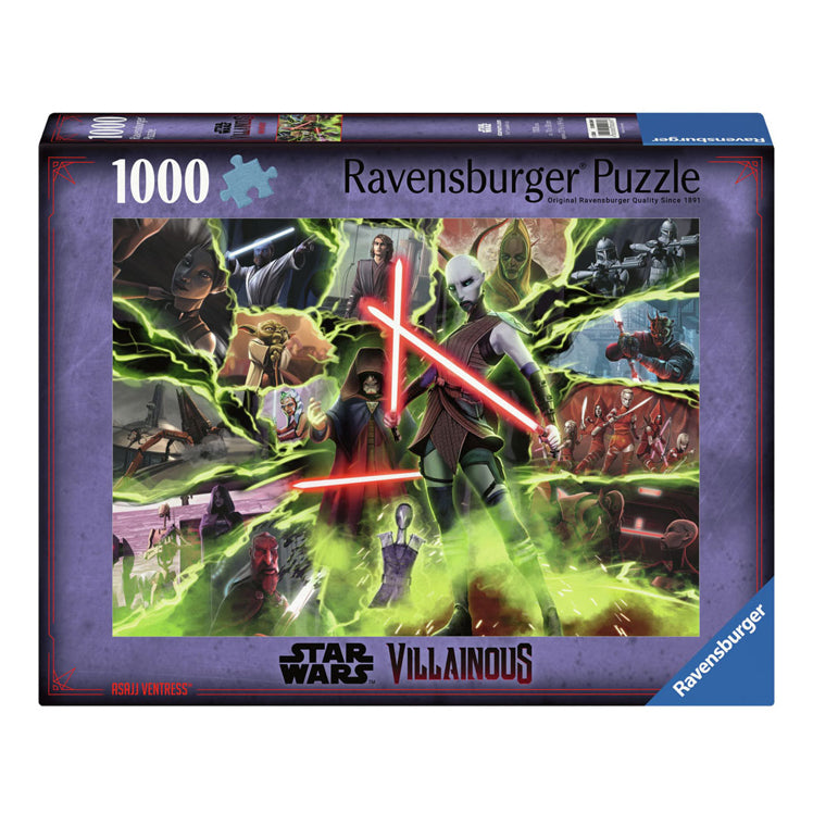 Ravensburger legpuzzel star wars villainous asajj ventress, 1000st.