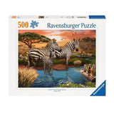 Ravensburger Jigsaw Zebras na mestu za pitje, 1000st.