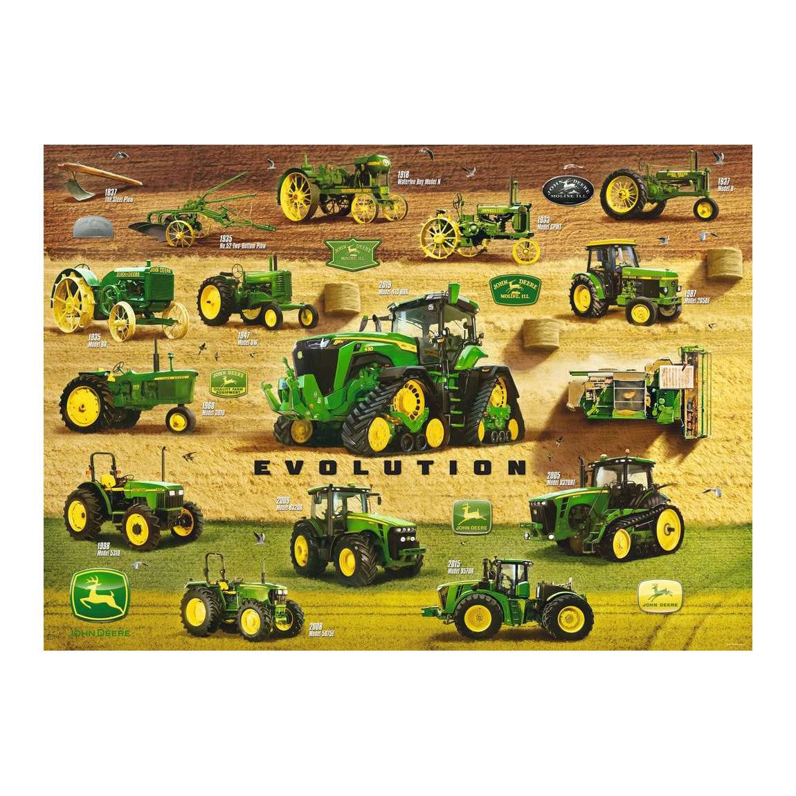 Ravensburger legpuzzel het erfgoed van john deere, 1000st.