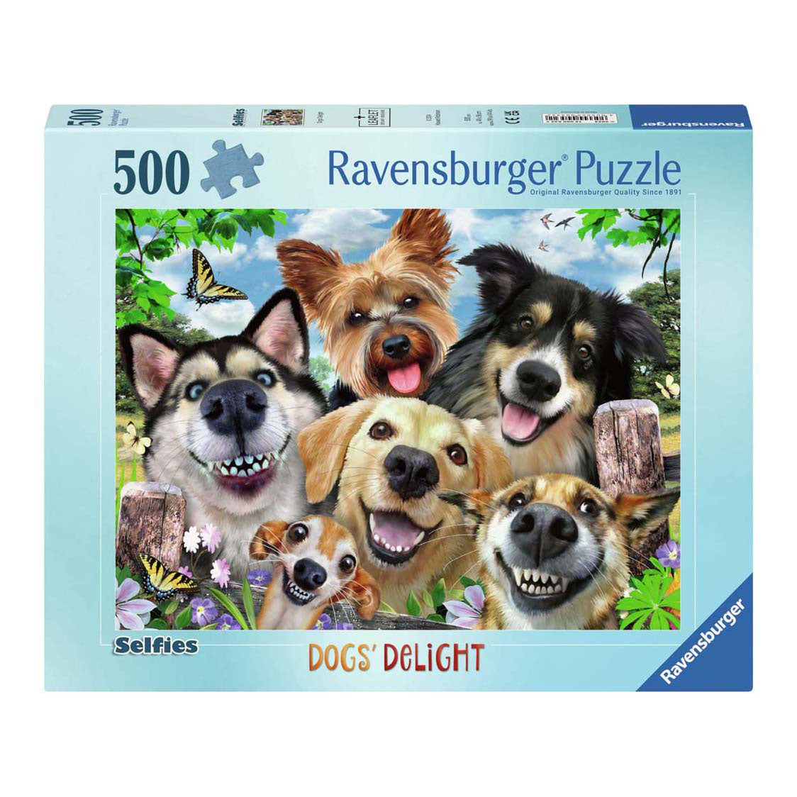 Ravensburger legpuzzel vrolijke honden, 1000st.