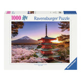 Ravensburger Jigsaw Puzzle Cherry Blossom nära Fuji Berg, 1000st.