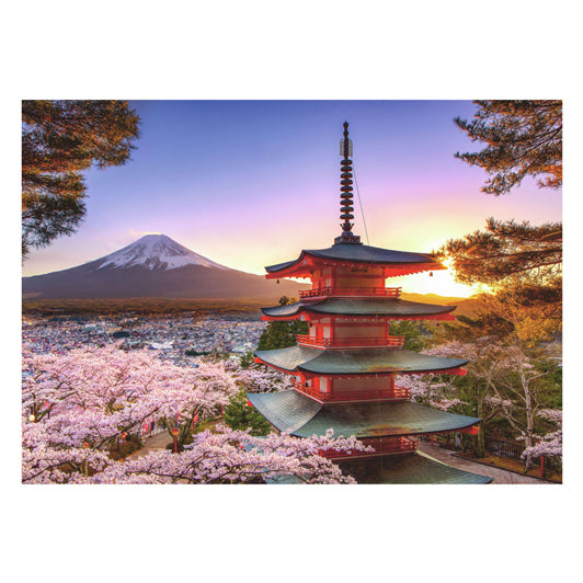 Ravensburger Jigsaw Puzzle Cherry Blossom nära Fuji Berg, 1000st.