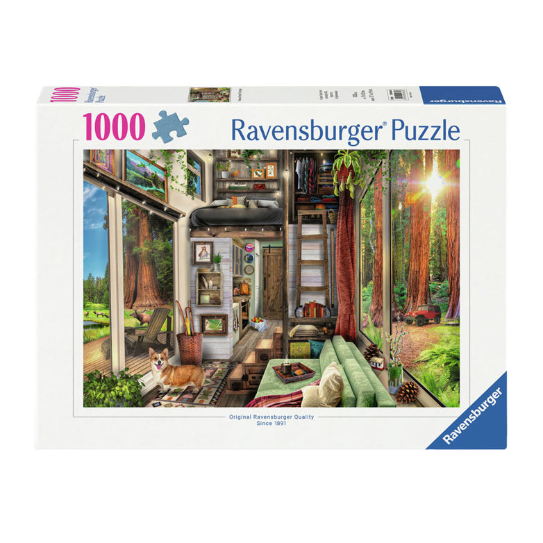 Ravensburger legpuzzel tiny house in redwood forest, 1000st.