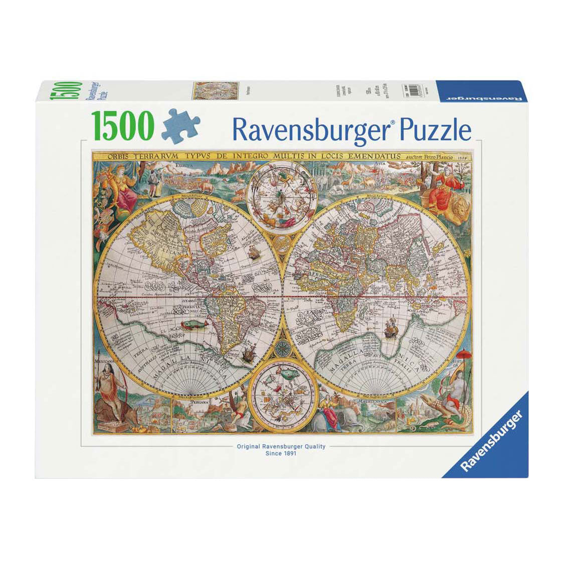 Ravensburger Puzzle Puzzle Map 1594, 1500st.