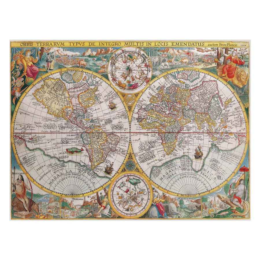 Ravensburger Jigsaw Puzzle Mapa świata 1594, 1500st.