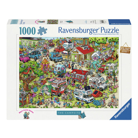 Ravensburger Jigsaw Puzzle Holiday Resort 1: The Campsite, 1000st.