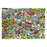 Ravensburger Puzzle Holiday Resort 1 – Camping-Cartoon-Puzzle 1000 Teile.