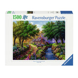 Ravensburger legpuzzel cottage bij de rivier, 1500st.