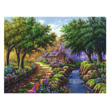 Ravensburger legpuzzel cottage bij de rivier, 1500st.