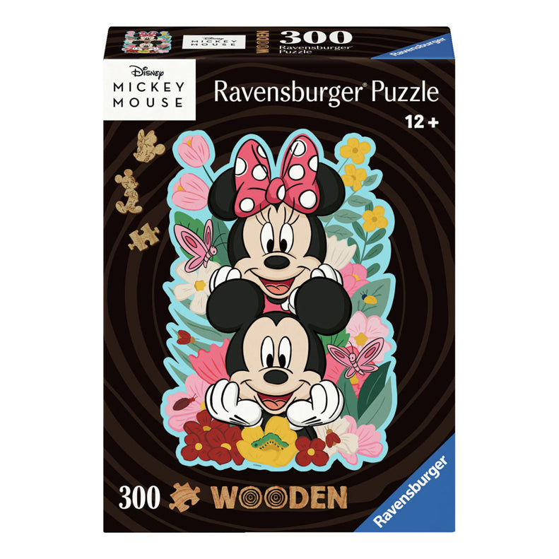 Ravensburger Wood Jigsaw Puzzle Mickey Mouse Minnie Mouse, 300st.